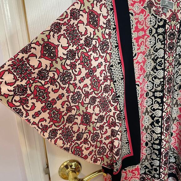 JM Collection Woman 2X blouse patterned sparkle batwing - Picture 6 of 10